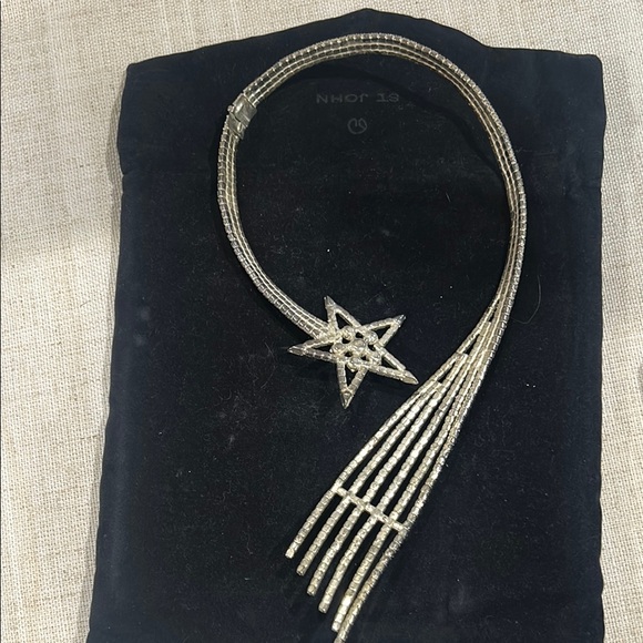 Rare shooting star inspired by designer 1950s. Rhinestone - Picture 5 of 7